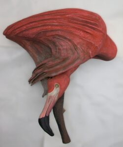 Driftwood Discovery for Quiet Please, a sculpture by Bernie Houston of Seadrift Sculptures