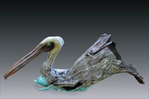 Surfing, a sculpture by Bernie Houston of Seadrift Sculptures